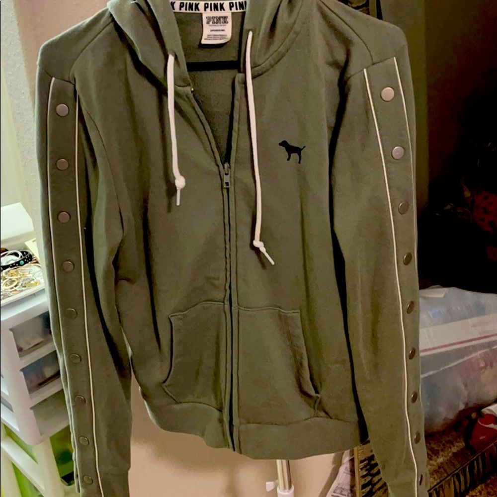 Pink zip up